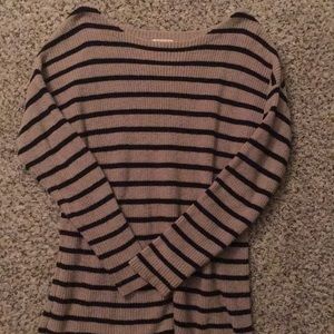 Striped sweater dress